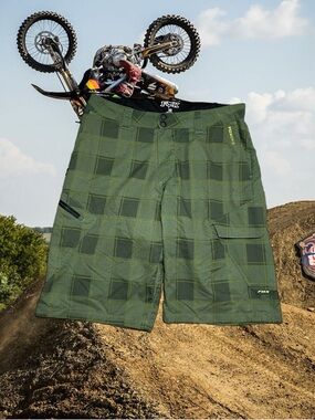 FOX Racing Ranger Padded Plaid Cargo Shorts